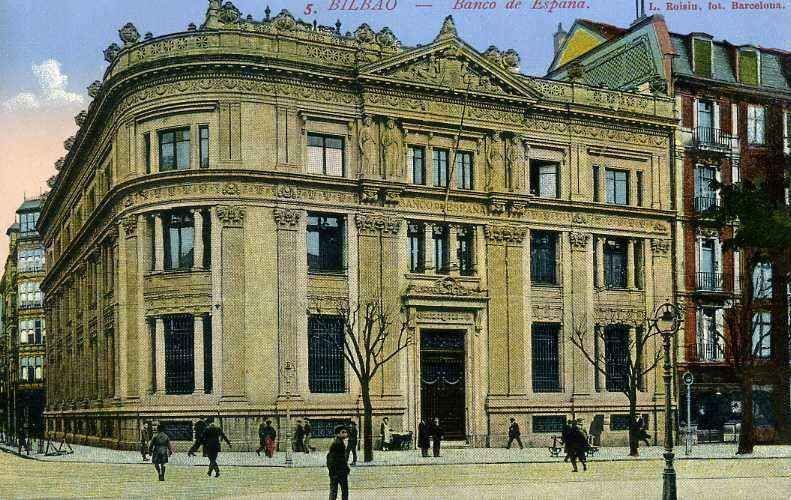 POSTAL DE BILBAO Nº5 BANCO DE ESPAÑA