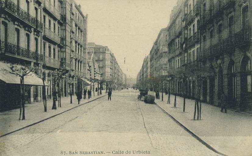 POSTAL DE SAN SEBASTIAN Nº 87. CALLE DE URBIETA