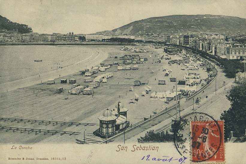 POSTAL DE SAN SEBASTIAN. LA CONCHA.