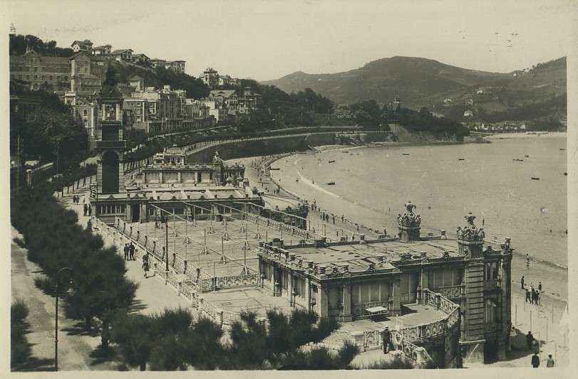 POSTAL DE SAN SEBASTIAN. Nº 99. BALNEARIO DE LA PERLA.