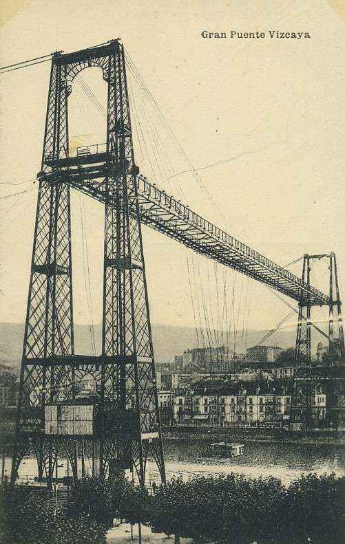 POSTAL DE BILBAO. GRAN PUENTE VIZCAYA.