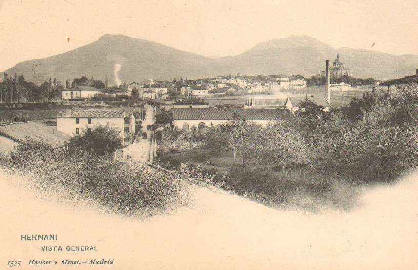 POSTAL ANTIGUA DE HERNANI. VISTA GENERAL.