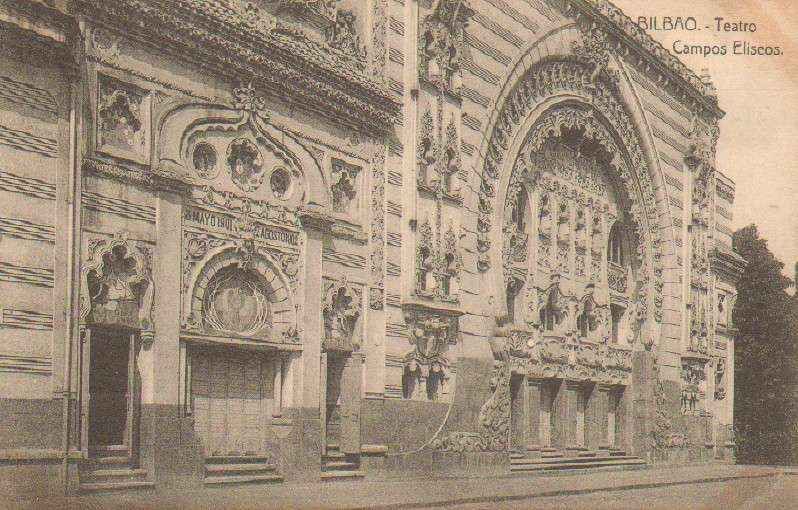 POSTAL ANTIGUA DE BILBAO. TEATRO CAMPOS ELISEOS