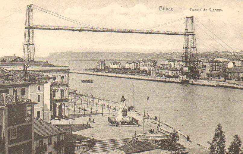 POSTAL ANTIGUA DE BILBAO. PUENTE DE VIZCAYA