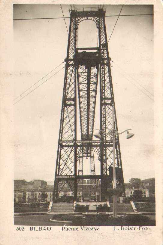 POSTAL DE BILBAO. PUENTE DE VIZCAYA.