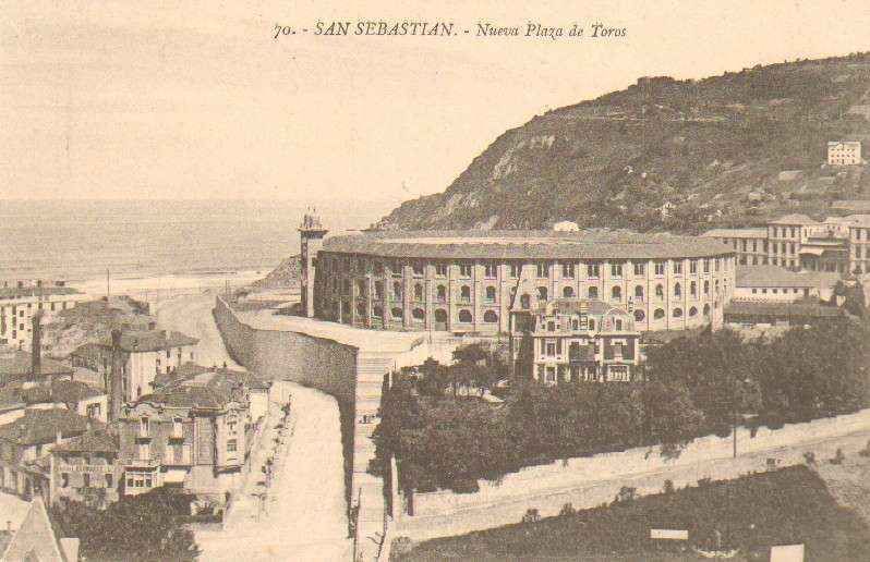 POSTAL ANTIGUA DE SAN SEBASTIAN (PAIS VASCO). NUEVA PLAZA DE TOROS