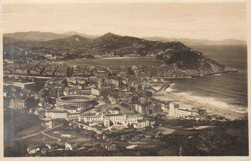 POSTAL ANTIGUA DE SAN SEBASTIAN (PAIS VASCO). VISTA GENERAL DESDE ULIA.
