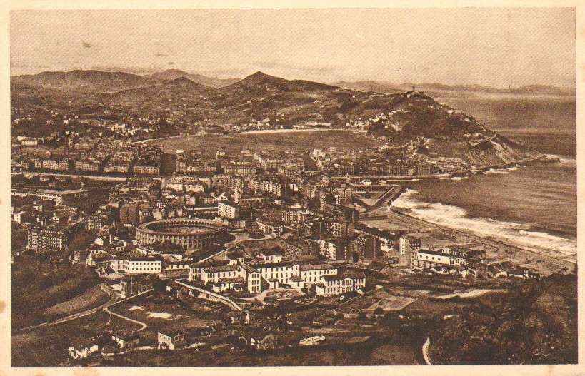 POSTAL ANTIGUA DE SAN SEBASTIAN (PAIS VASCO). VISTA GENERAL DESDE ULIA.