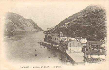 POSTAL ANTIGUA DE PASAGES (PAIS VASCO). ENTRADA DEL PUERTO