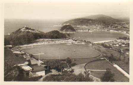 POSTAL DE SAN SEBASTIAN. Nº 576. VISTA GENERAL DESDE EL CAMPO DE TIRO DE GUADAMENDI.