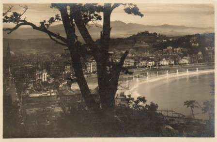 POSTAL DE SAN SEBASTIAN. VISTA DESDE EL MONTE URGULL.