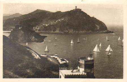 POSTAL DE SAN SEBASTIAN. Nº 359. VISTA DESDE EL MONTE URGULL.