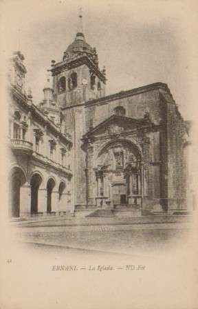 POSTAL ANTIGUA DE ERNANI. LA IGLESIA. Nº 41.