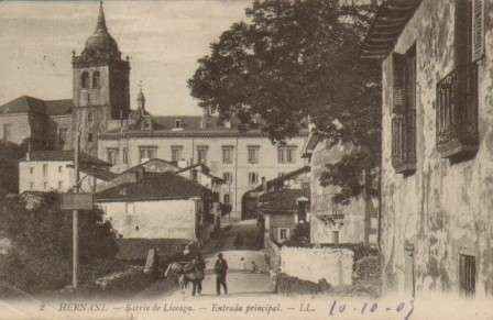 POSTAL ANTIGUA DE HERNANI. BARRIO DE LICEAGA. ENTRADA PRINCIPAL.