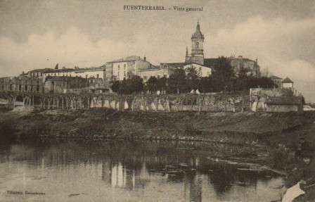 POSTAL ANTIGUA DEL PAIS VASCO. FUENTERRABIA VISTA GENERAL