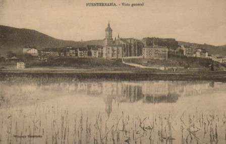 POSTAL ANTIGUA DEL PAIS VASCO. FUENTERRABIA VISTA GENERAL