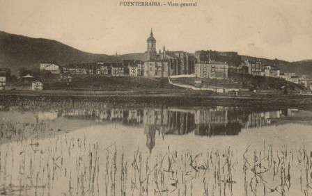 POSTAL ANTIGUA DEL PAIS VASCO. FUENTERRABIA VISTA GENERAL
