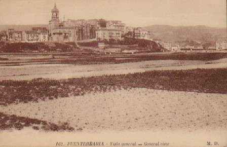 POSTAL ANTIGUA DEL PAIS VASCO. FUENTERRABIA  VISTA GENERAL