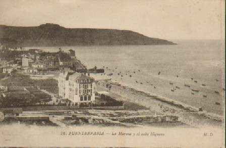 POSTAL ANTIGUA DEL PAIS VASCO.  FUENTERRABIA LA MARINA Y EL CABO HIGUERO Nº 76