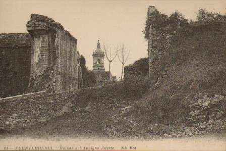 POSTAL ANTIGUA DEL PAIS VASCO. FUENTERRABIA RUINAS DEL ANTIGUO FUERTE Nº 64