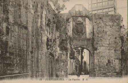 POSTAL ANTIGUA DEL PAIS VASCO. FUENTERRABIA LA PUERTA Nº 52