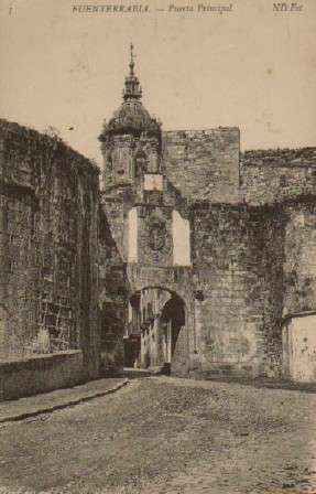 POSTAL ANTIGUA DEL PAIS VASCO. FUENTERRABIA PUERTA PRINCIPAL