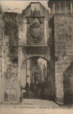 POSTAL ANTIGUA DEL PAIS VASCO. FUENTERRABIA LA PUERTA Nº 53