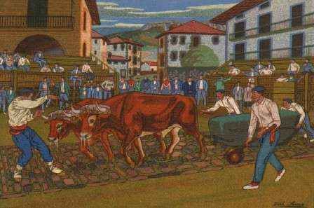 POSTAL ANTIGUA. POSTALES VASCAS. Nº 7. DIBUJOS DE JOSE ARRUE.