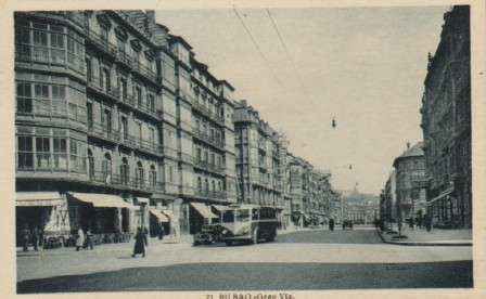 POSTAL ANTIGUA DE BILBAO. GRAN VIA. Nº 21