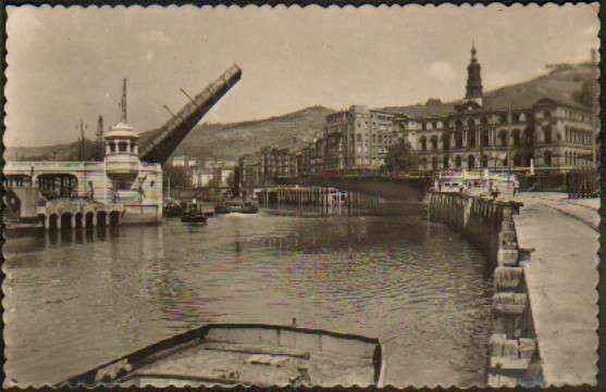 POSTAL DE BILBAO. Nº 39. LA RIA Y EL AYUNTAMIENTO.