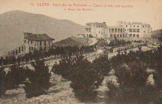 POSTAL ANTIGUA DE BILBAO. Nº 10. FUNICULAR DE ARCHANDA. CASINO Y ESTACION SUPERIOR.