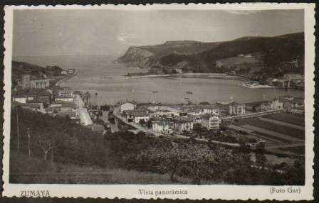POSTAL DE ZUMAYA (GUIPUZCOA). VISTA PANORAMICA.