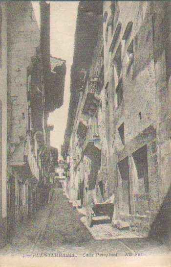 POSTAL ANTIGUA DEL PAIS VASCO. FUENTERRABIA Nº 7 CALLE PAMPINOL