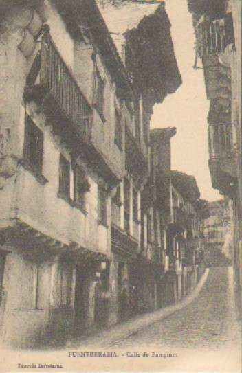 POSTAL ANTIGUA DEL PAIS VASCO. FUENTERRABIA CALLE DE PAMPINOT