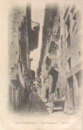 POSTAL ANTIGUA DEL PAIS VASCO. FUENTERRABIA CALLE PAMPINOT