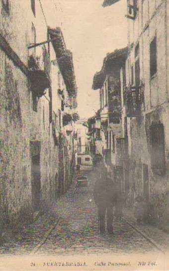 POSTAL ANTIGUA DEL PAIS VASCO. FUENTERRABIA Nº 24 CALLE PAMPINOT