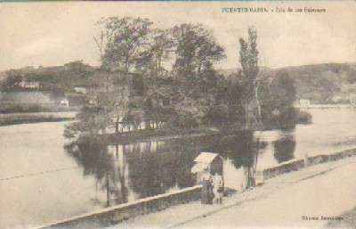 POSTAL ANTIGUA DEL PAIS VASCO. FUENTERRABIA ISLA DE LOS FAISANES