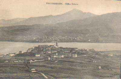 POSTAL ANTIGUA DEL PAIS VASCO. FUENTERRABIA EL RIO BIDASOA