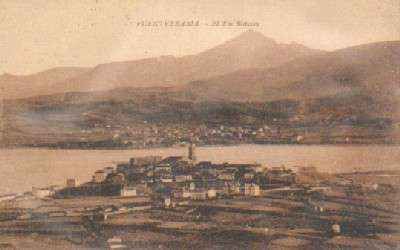 POSTAL ANTIGUA DEL PAIS VASCO. FUENTERRABIA EL RIO BIDASOA