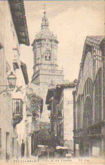 POSTAL ANTIGUA DEL PAIS VASCO. FUENTERRABIA Nº 26 CALLE DE LAS TIENDAS
