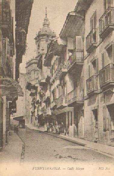 POSTAL ANTIGUA DE FUENTERRABIA. CALLE MAYOR. Nº 3