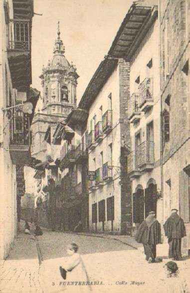 POSTAL ANTIGUA DE FUENTERRABIA. CALLE MAYOR. Nº 3