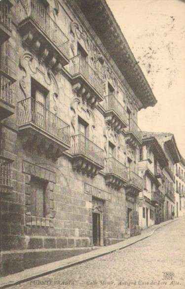 POSTAL ANTIGUA DE FUENTERRABIA. CALLE MAYOR. ANTIGUA CASA DE TORRE ALTA.