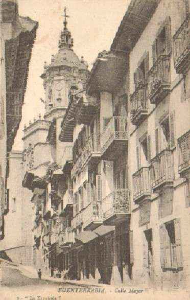 POSTAL ANTIGUA DE FUENTERRABIA. CALLE MAYOR.