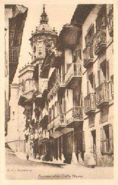 POSTAL ANTIGUA DE FUENTERRABIA. CALLE MAYOR.