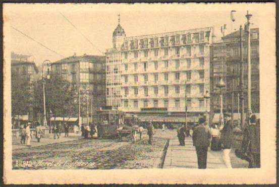 POSTAL ANTIGUA DE BILBAO. HOTEL DE INGLATERRA.