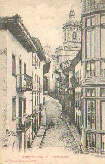 POSTAL ANTIGUA DE FUENTERRABIA. CALLE MAYOR.