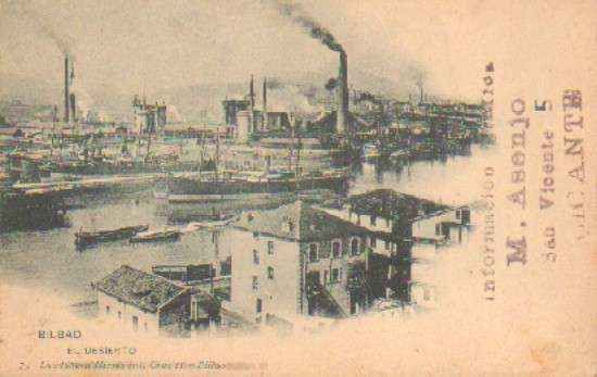 POSTAL ANTIGUA DE BILBAO. EL DESEIERTO. Nº 73.