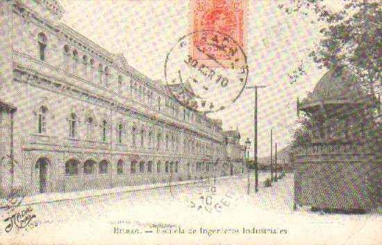 POSTAL ANTIGUA DE BILBAO. ESCUELA DE INGENIEROS INDUSTRIALES.