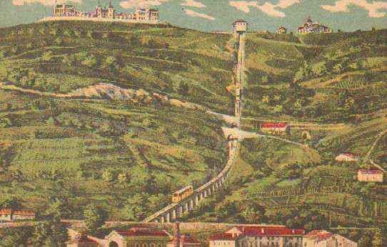 POSTAL ANTIGUA DE BILBAO. FONICULAR DE ARCHARADA. FECHADO EN 1905.